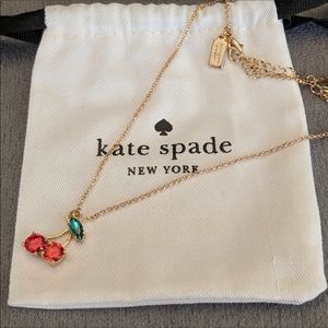 Kate spade cherry necklace 🍒